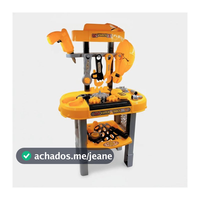 Brinquedo Bancada Mesa Ferramentas Infantil Oficina Didática
