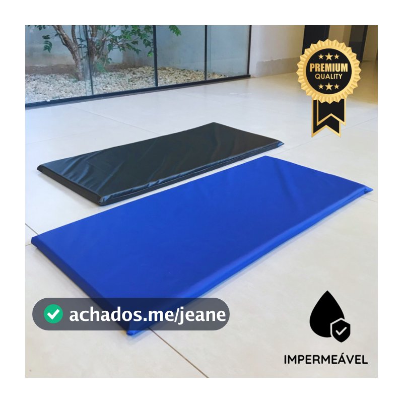 Colchonete p/ Academia Premium 90x40x3 cm Espuma Macia D23 Impermeável Compacto Fit Mat Yoga Pilates
