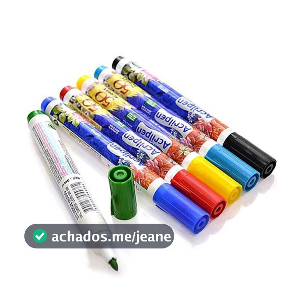 Marcador de Tecido Acrilpen Colorido - Acrilex