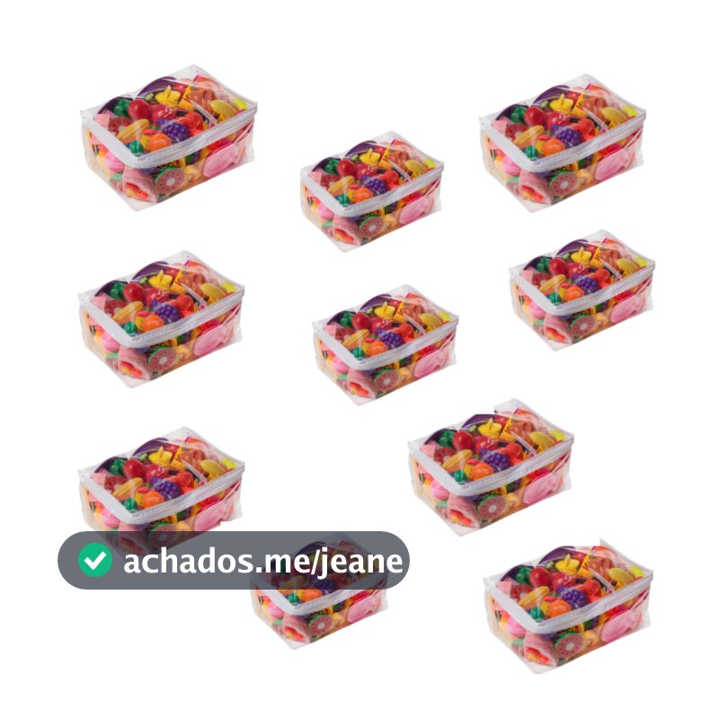 Kit 10 Saco Organizador Guarda Roupa Brinquedos C/ Ziper