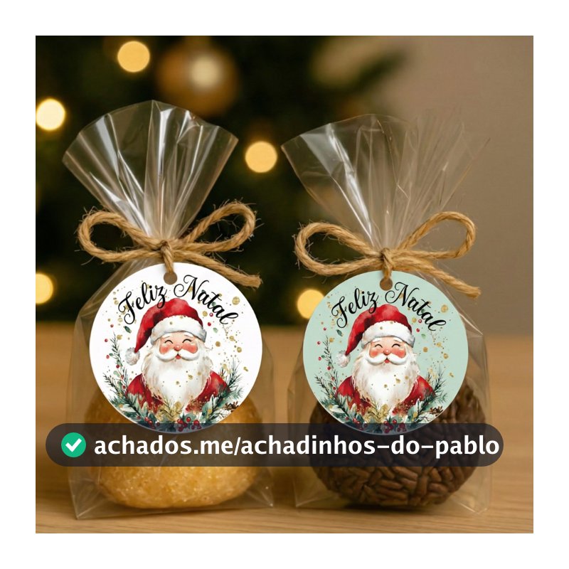 ENVIO RÁPIDO Tags Natalinas 4cm Personalizada| Feliz Natal | Etiqueta Natal - tag p/ Lembrancinha