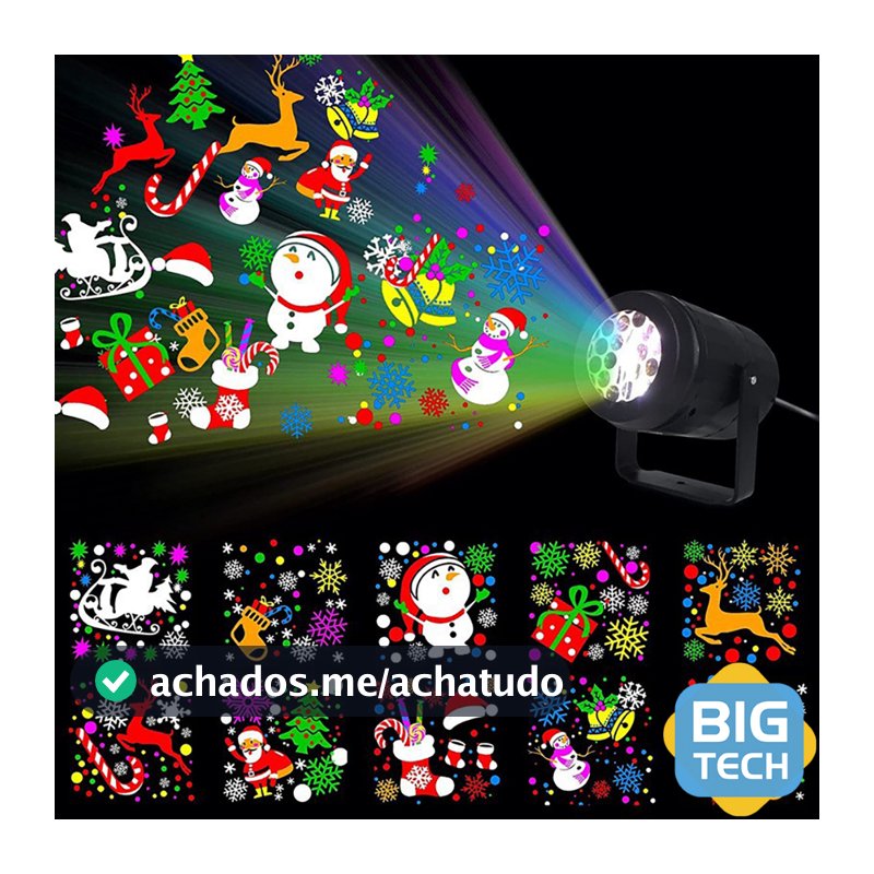 Nova Projetor De Claro Led Padrões Natalinos Lâmpada De Projeção De Fadas Flocos Festas Canhao de Luz Presente de Natal