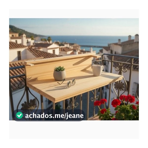 Mesa Prateleira Sacada Janela Madeira Maciça Ajustável 50x30 Cm