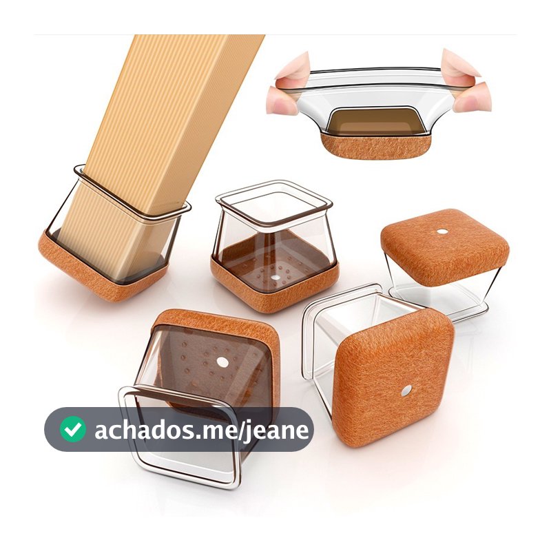 Kit 16/32 Peças Protetor Para O Pé Da Cadeira Mesa De Silicone