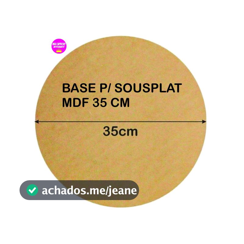 10 kit Sousplat, circulo ,base,supla,mdf 35cm