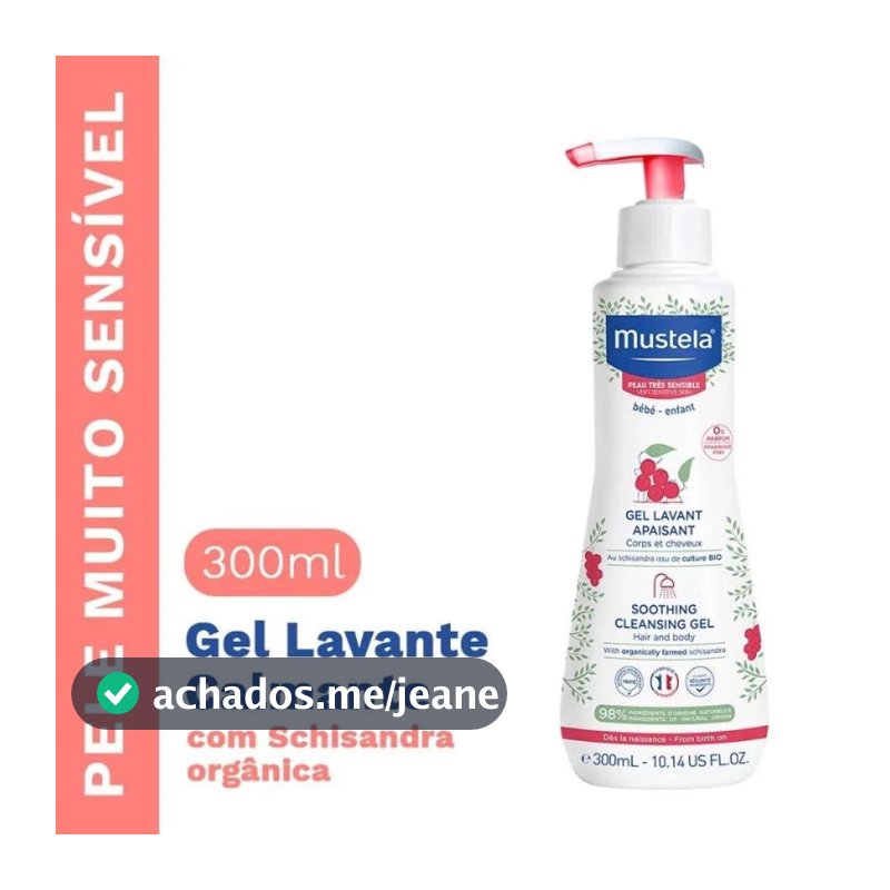 Gel Lavante Calmante Mustela Bebe 300ml