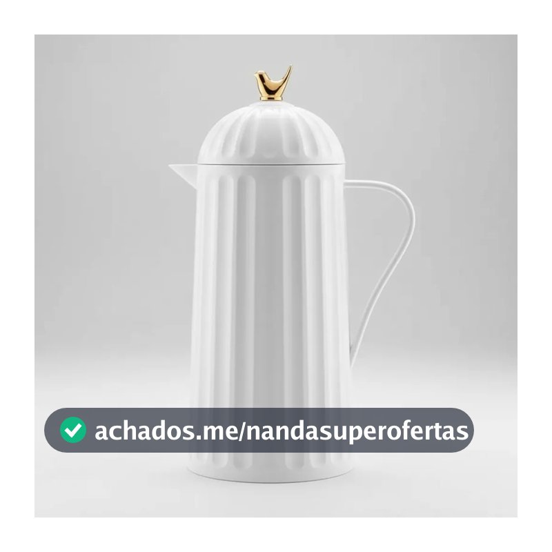 Garrafa Térmica 1L Wolff Bird para Café Chá Água Quente e Fria Tampa Rosca