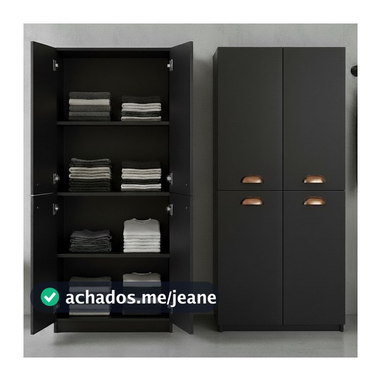 QUEIMA DE ESTOQUE - Organizador Multiuso com 4 Portas e Prateleiras Internas
