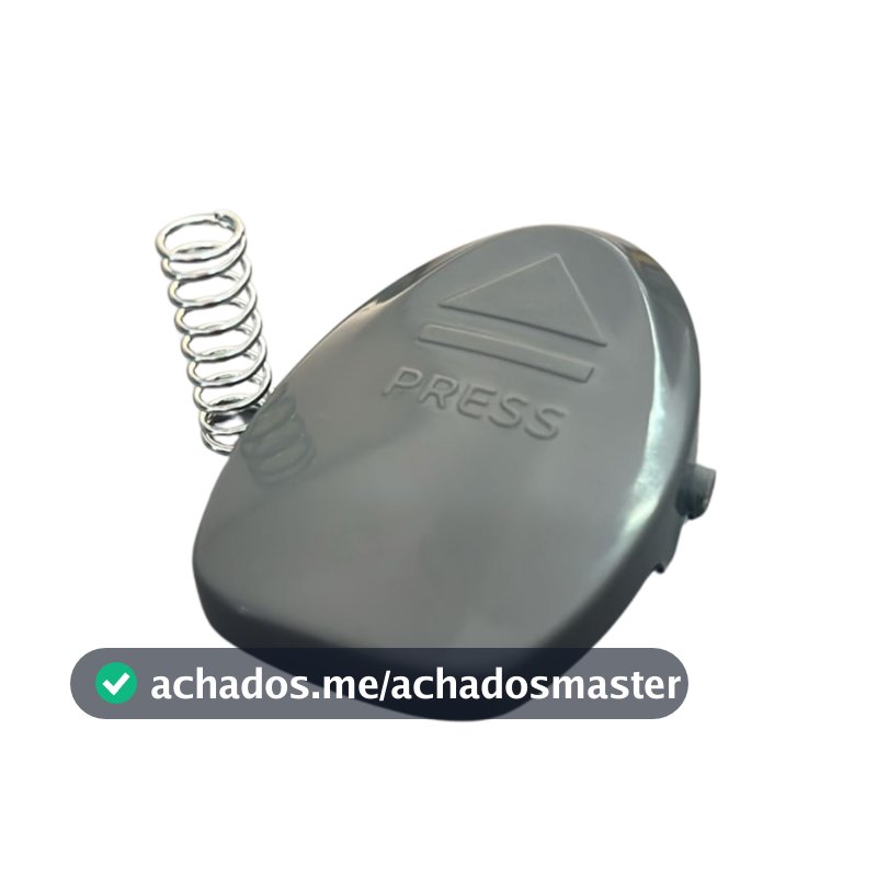 Botão Trava Cinza Com Mola Aspirador De Pó Stk13 Stk14 Stk15 Electrolux Reposição