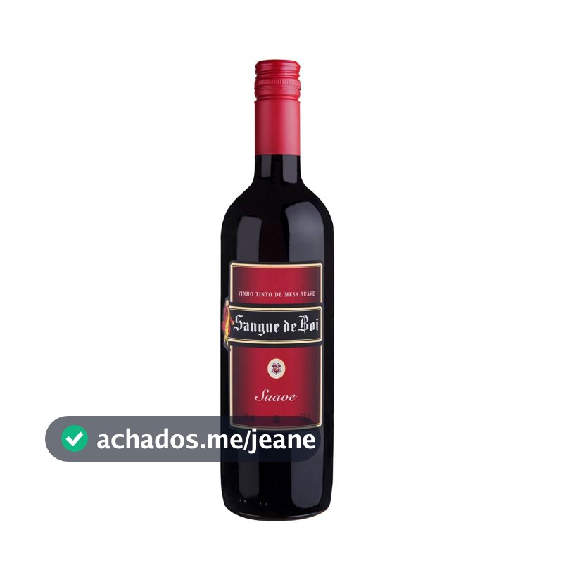 Vinho Sangue de Boi Tinto Suave 750ml