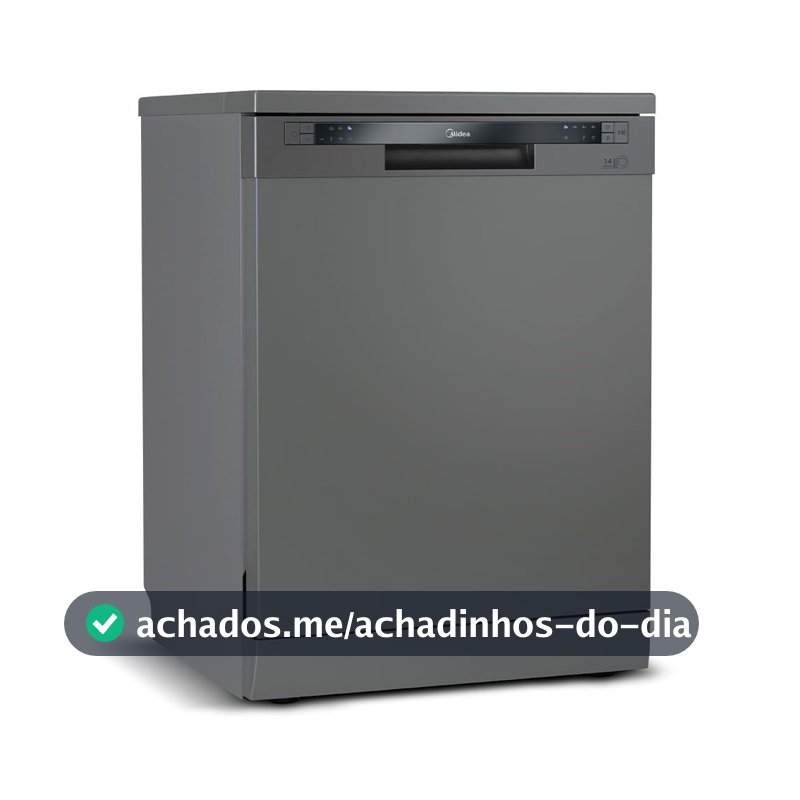 Lava Louças Midea 14 Serviços Cinza DWA14S1 110V