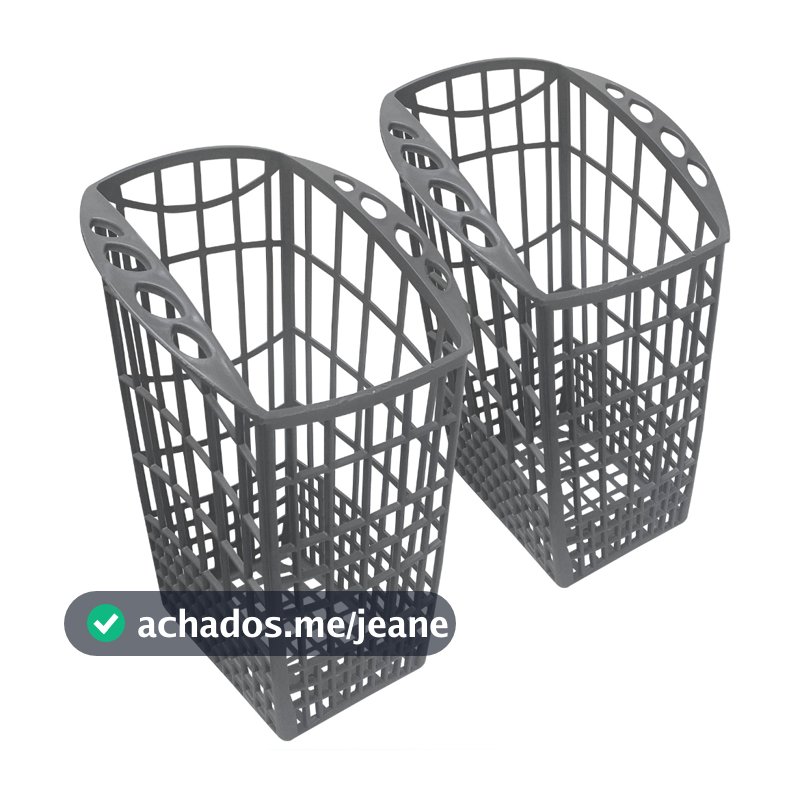 2 Cestos de Talheres para Lava Louças Brastemp Compact Blf06 Blf08
