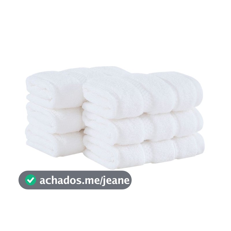Kit 6 peças Toalha Lavabo Buddemeyer Vision Dual Air Branco