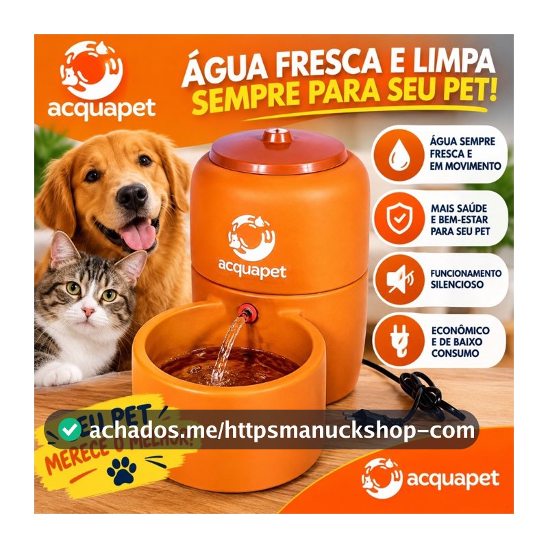 Fonte Bebedouro Pet Gato E Cães Com Vela e Bomba 2,5 Litros