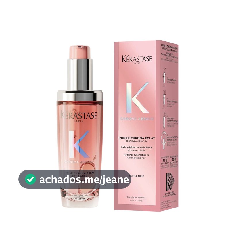 Kérastase Chroma Absolu L’Huile Chroma Éclat 75ml – Óleo Capilar para Cabelos Coloridos