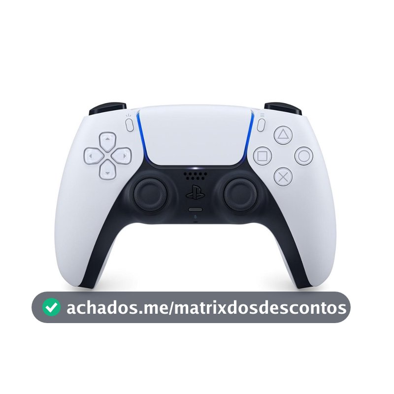 Controle Playstation 5 Sem Fio Dualsense Branco - PS5