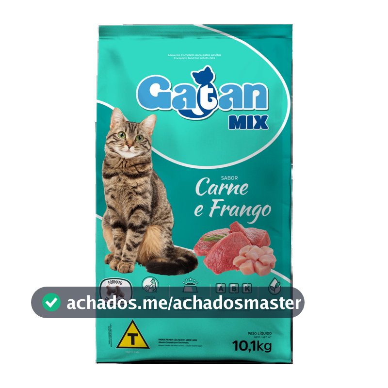 Ração Gatan Mix Gatos Adultos Carne E Frango 20 kg