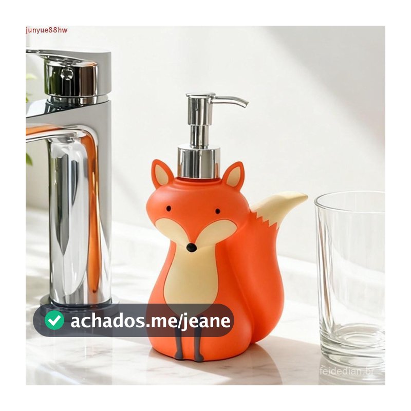 Frasco Desinfetante Para As Mãos JUNYUE Cartoon , Dispensador De Sabão Vixen Recarregável Bonito , Decorativo