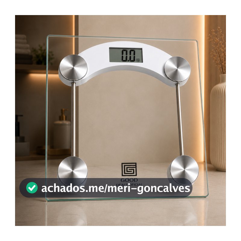 Balança Digital De Vidro até 180Kg Portátil Corporal