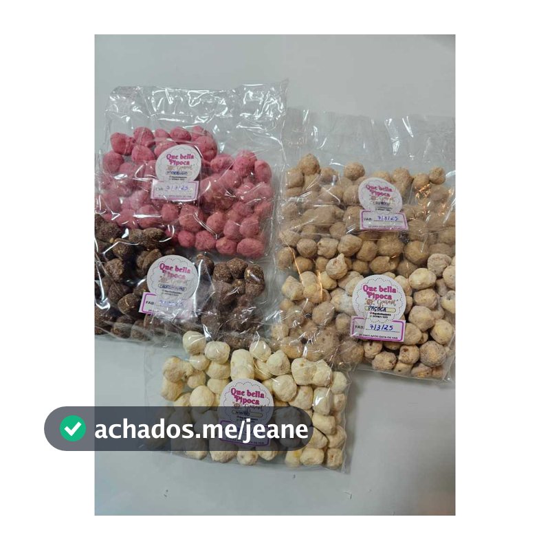 Que bella Pipoca Gourmet/lembrancinhas/kit degustação  500G com  5 sabores