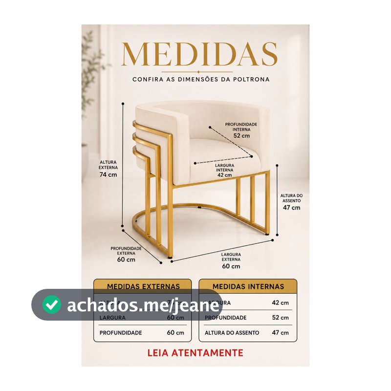 Poltrona para sala de jantar moddelo 3 Ferros ,Veludo, banco cadeira,consultorio, escritorio