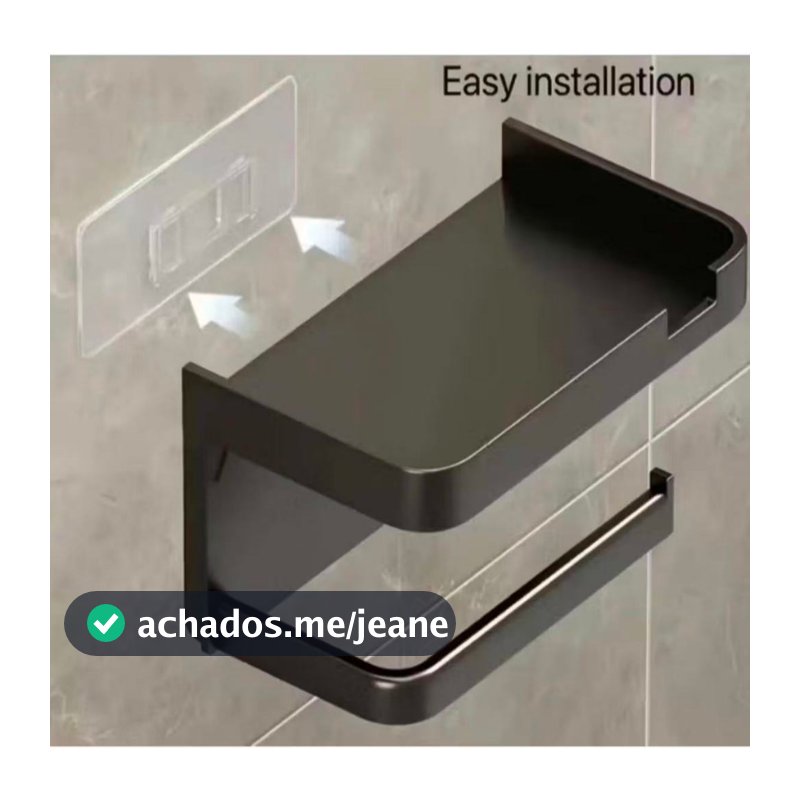 Porta-Rolo de Papel Higiênico Multifuncional para Banheiro – Organizador Prático e Elegante