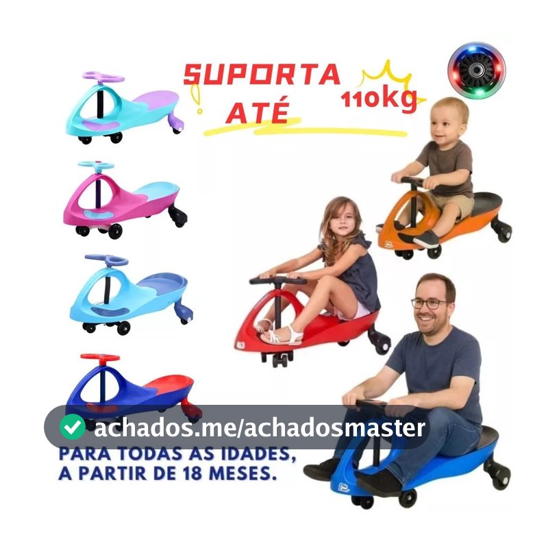 Carrinho Rolimã Infantil Volante 360° Rodas Silenciosas LED Seguro Anti-Volta Menino Menina Oferta