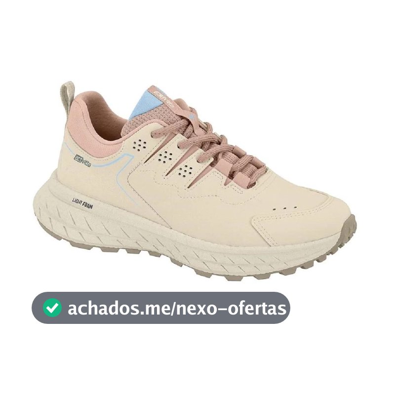 TENIS ACTVITTA FEMININO ESPORTIVO 4857.200 Branco Off/Creme