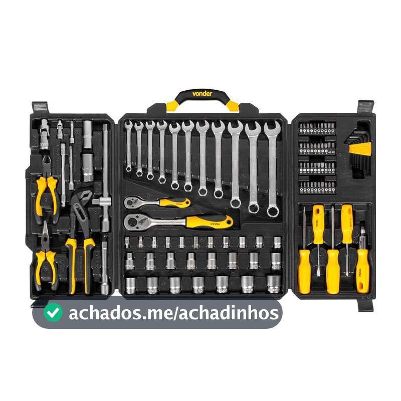 Jogo Ferramentas com 110 Peças Vonder