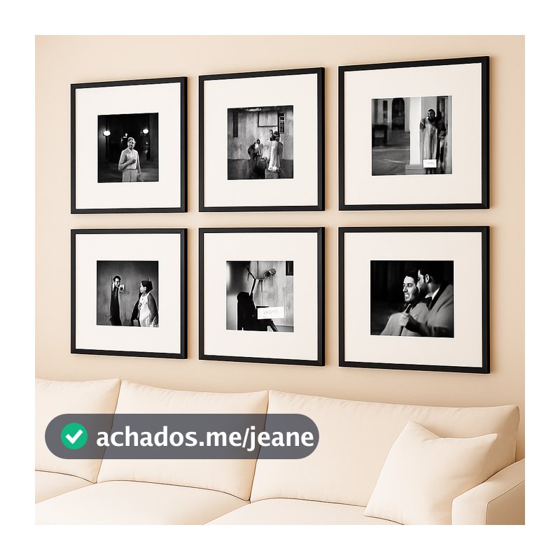 Kit 6 Quadros Personalizados Modernos Foto Vidro Paspatur Sala Familia Quarto Casal Moderno Luxuoso Com Moldura