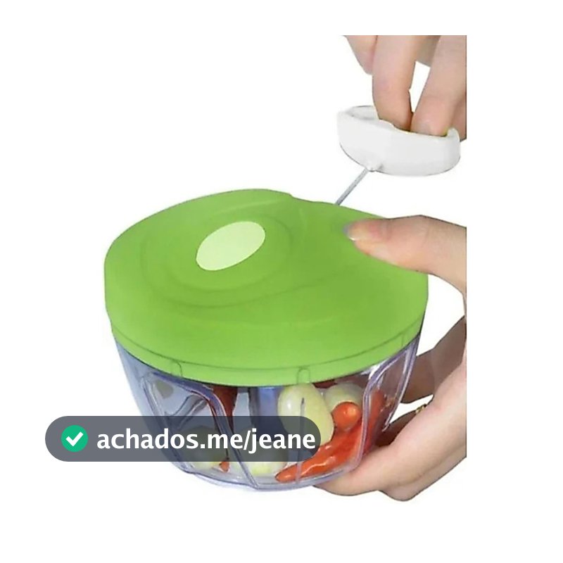 Mini Processador E Triturador De Alimentos Manual 3 Laminas 400ML1UNI