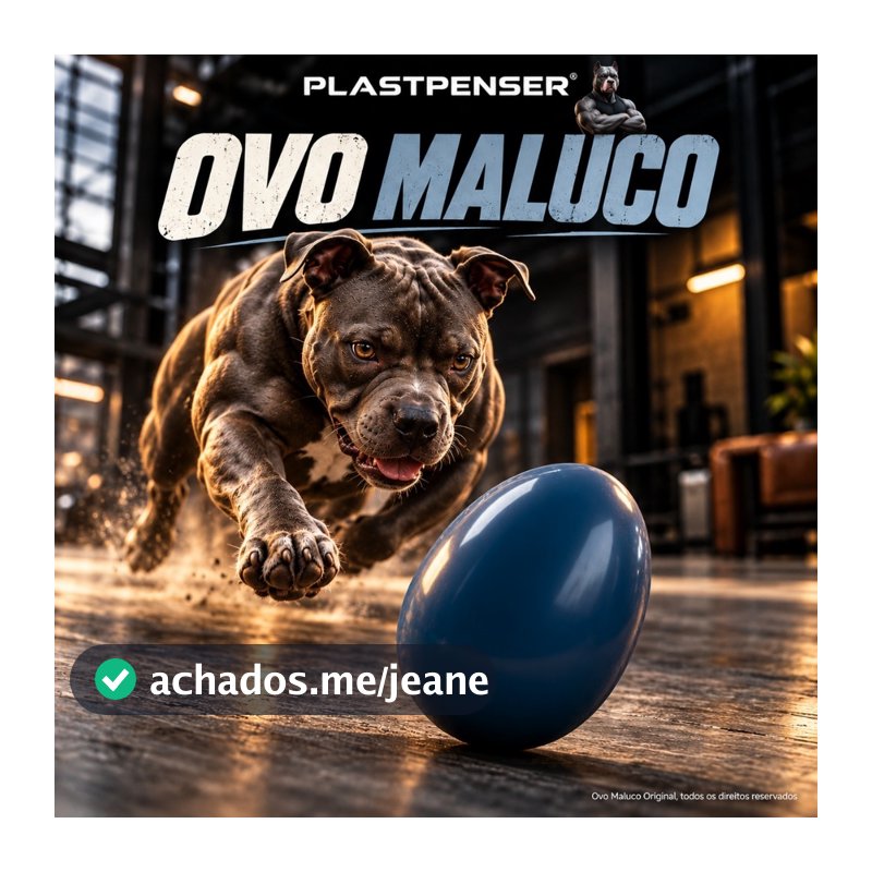 Brinquedo Mordedor para Cachorro Ovo Maluco Pet Interativo Resistente Antiestresse