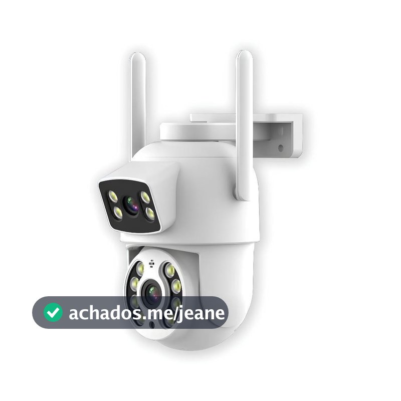 Câmera Dome IP Wireless PTZ de Dupla Lente, Detecção de Humanos com IA, Segurança Residencial