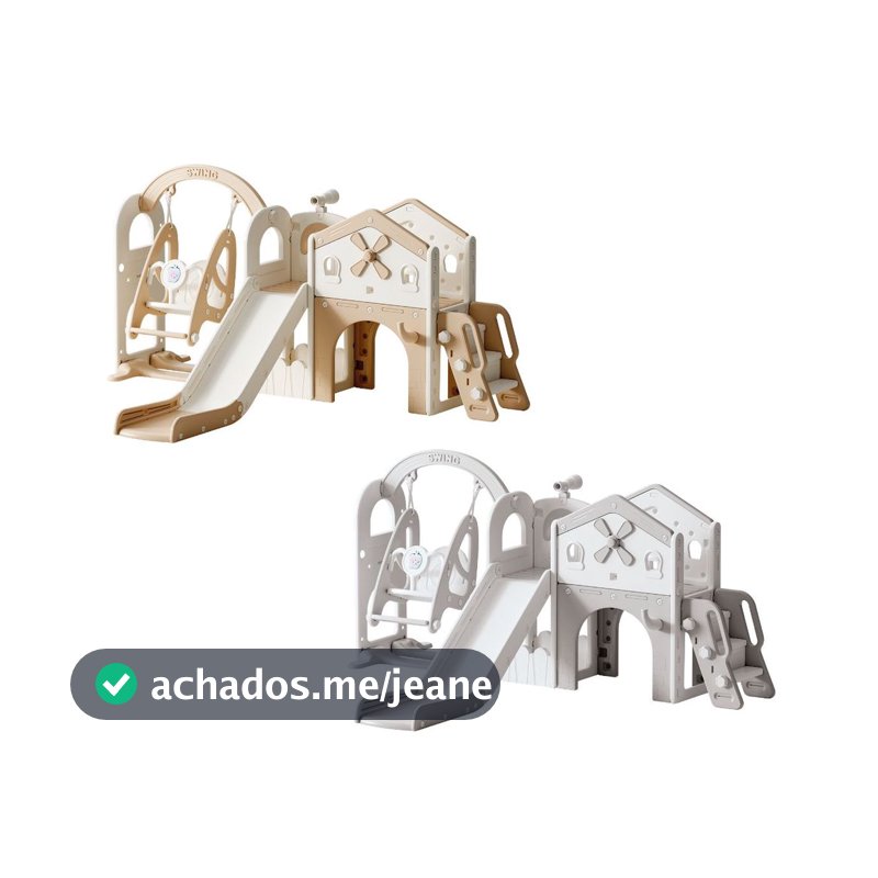 Playground Infantil Completo Balanço Escorregador Escada Túnel Adventure Maxi Toys