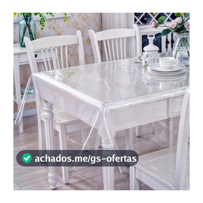 Toalha de Mesa de Plástico Térmica 4 6 8 e 10 Lugares Impermeável Quadrada