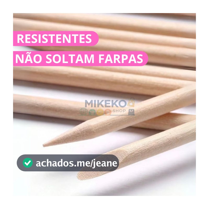 Palito ponta e chanfro manicure pedicure cutícula