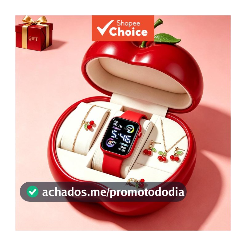 Crianças Bonito Moda Minimalista Relógio De Pulso Uso Diário Conjunto Presente Bateria Não Recarregável