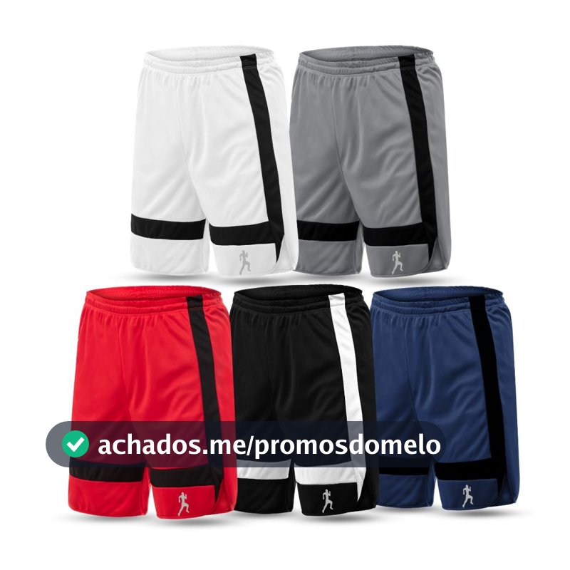 Kit 5 ou 3 Bermudas Shorts Masculino Academia Treino Dupla