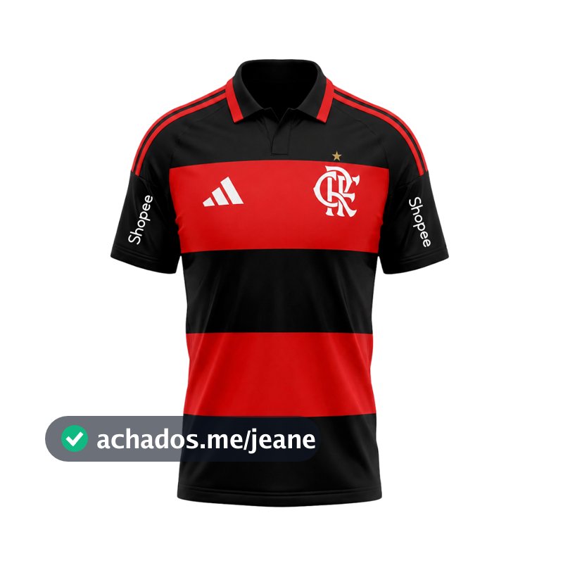 Manto Flamengo Masculina Jogo 1 Adidas 2026 + Shopee