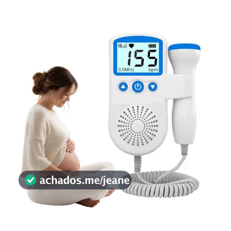 Monitor Fetal Doppler Ouça os Batimentos do Bebê em Casa