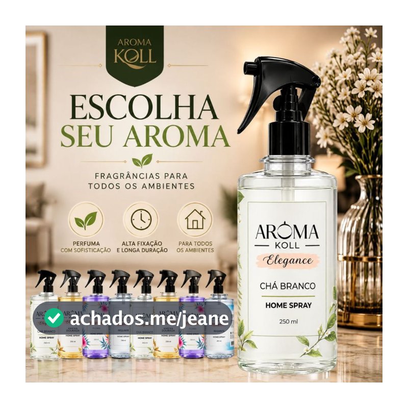 Aromatizador de Ambiente e Tecidos Odorizante Home Spray Perfumado Perfume Casa Chá Branco Casa Cheirosa