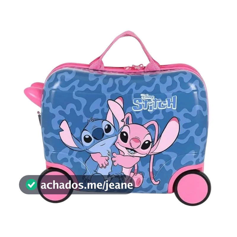 Mala de Viagem Infantil Luxcel MF10521SC Stitch Disney