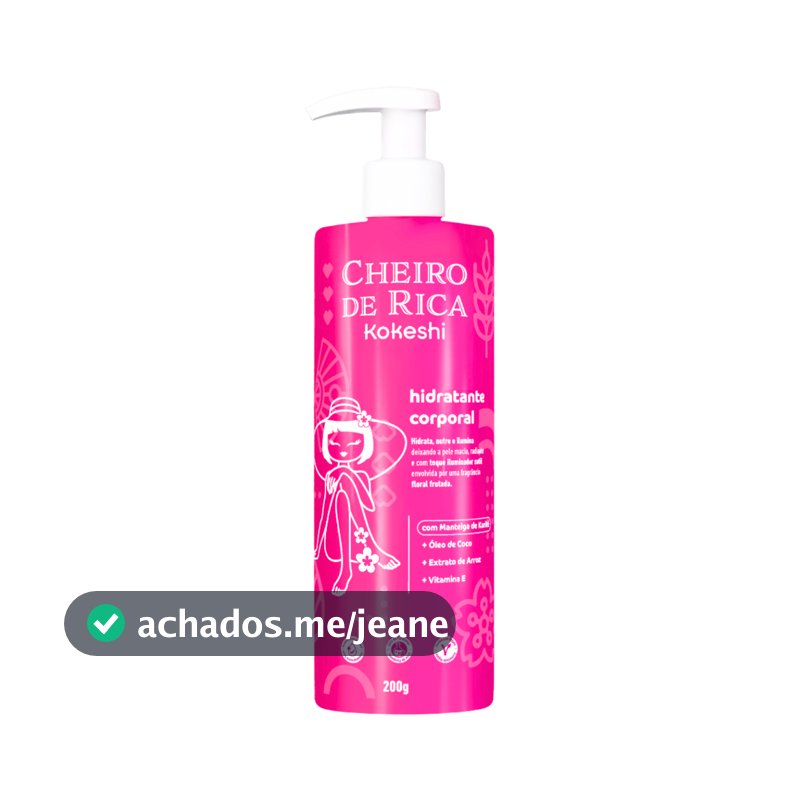 Hidratante Corporal Cheiro de Rica Karité 200ml Kokeshi