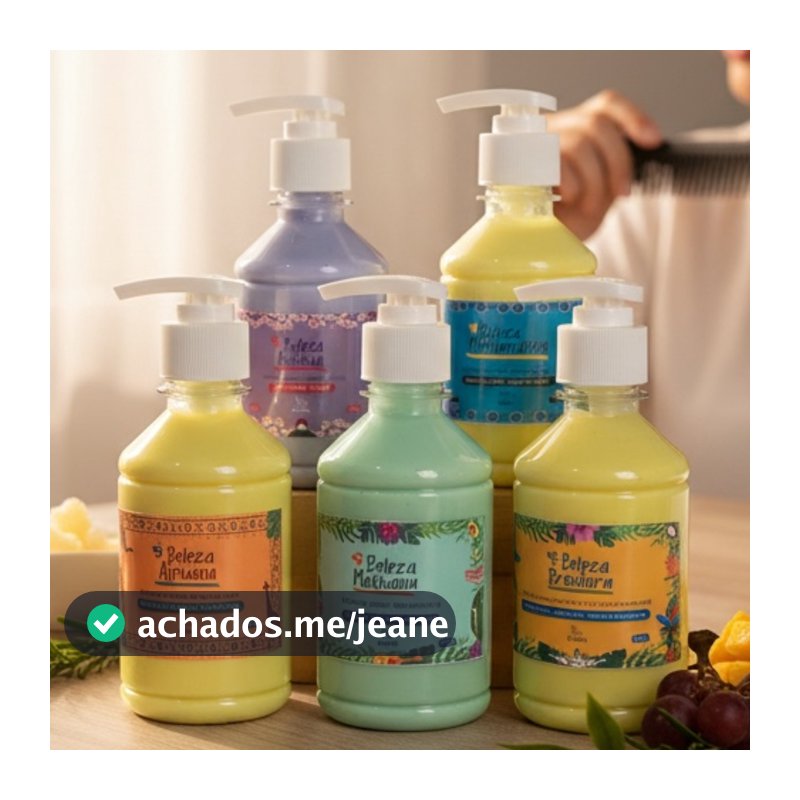 Kit Cronograma Capilar de Máscaras | Hidratação, nutrição, reconstrução, regeneração e fortalecimento | Artesanal