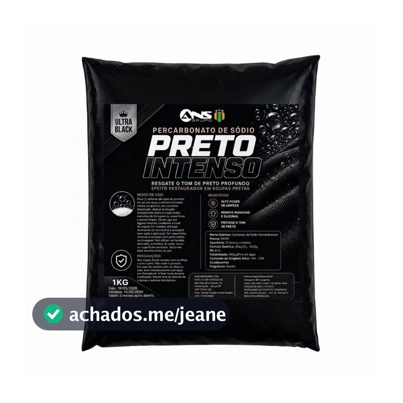 Percarbonatox de sódio para roupas pretas 1kg
