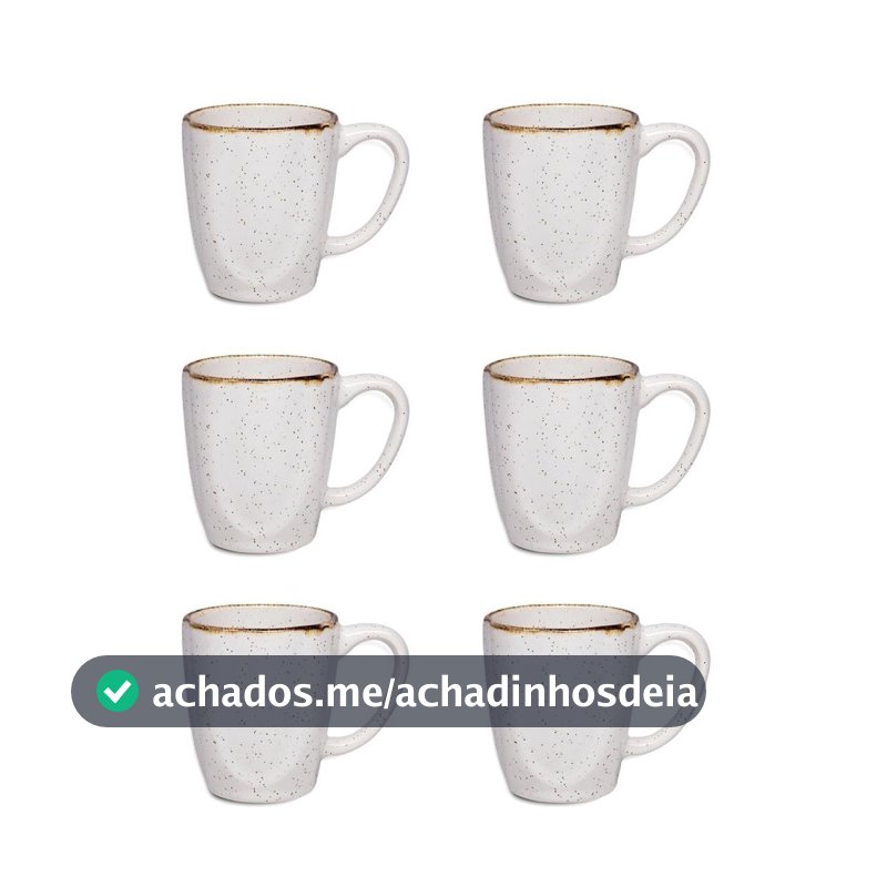 Jogo de 6 Canecas 260ml Oxford Ryo Maresia