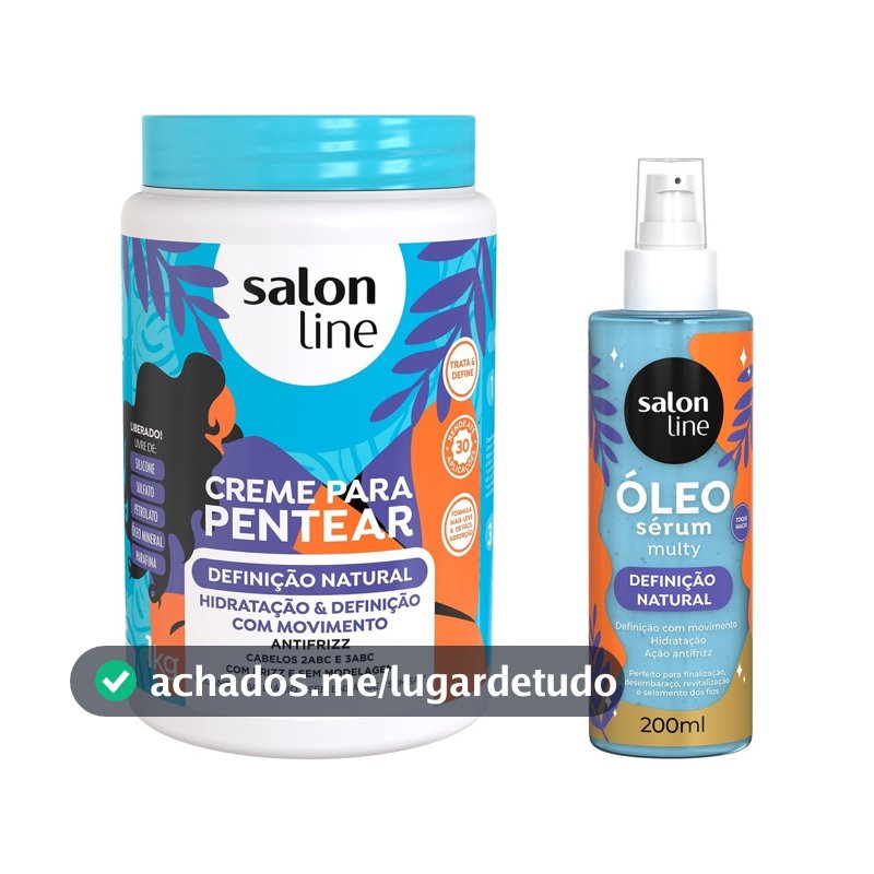 Kit Creme para Pentear + Óleo Definição Natural