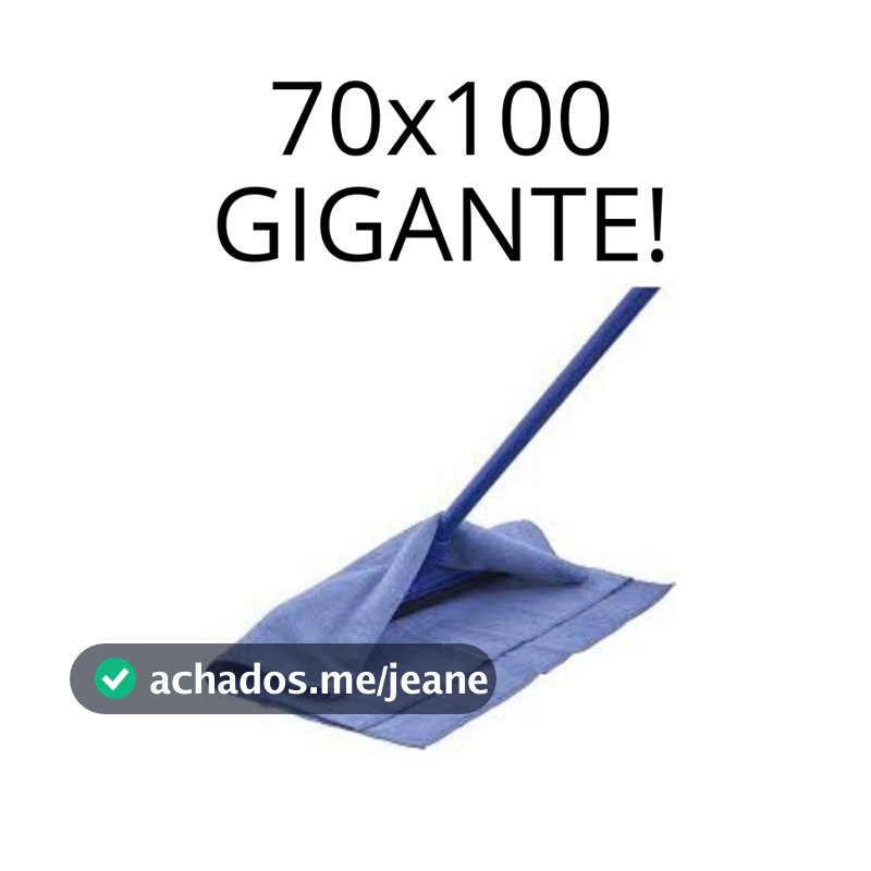 Kit Panos de Chão 100x70 Power Clean Não Solta Fiapos