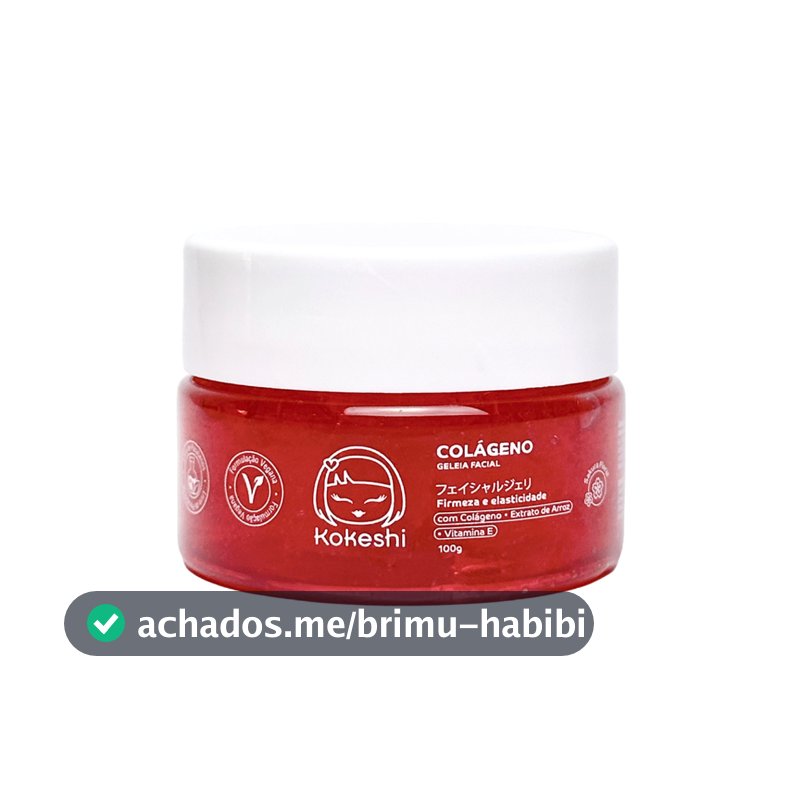 Geleia Hidratante Facial de Colágeno Pele Firme 100g Kokeshi Textura Jelly Cream
