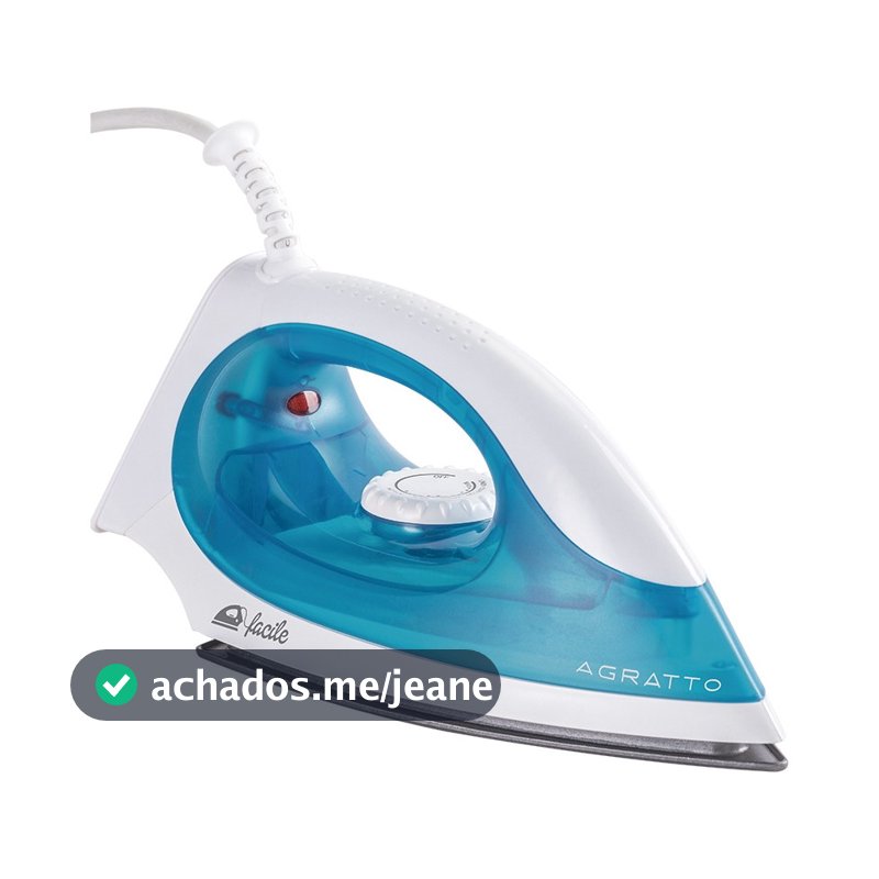 Ferro De Passar Roupa Doméstico  Facile FF02 Azul 127v / 220v Agratto